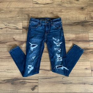 Ripped American Eagle Jeggings